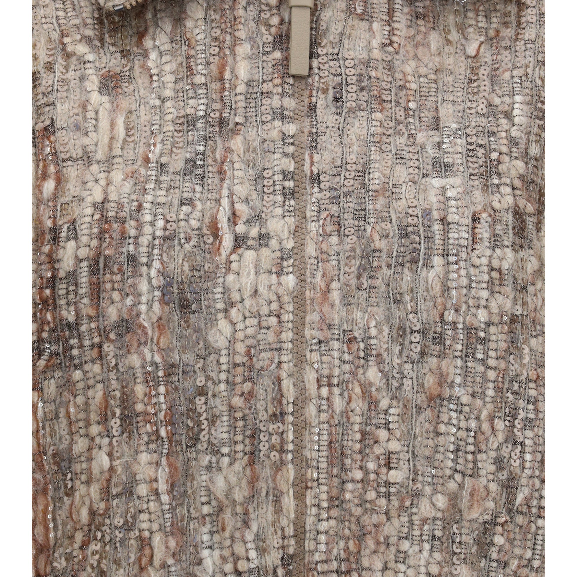 Perforated zip Cardigan