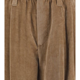 Elasticated viscose and cashmere Pants