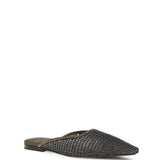 Suede Ballerinas with embellished net embroidery