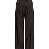 Barrel Leg Pants with drawstring in silk