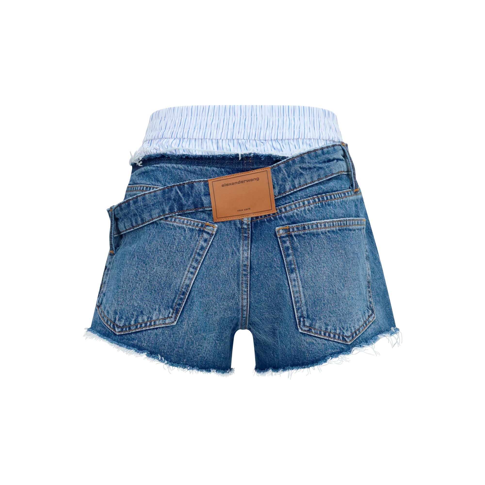 Denim Shorts with boxer detail
