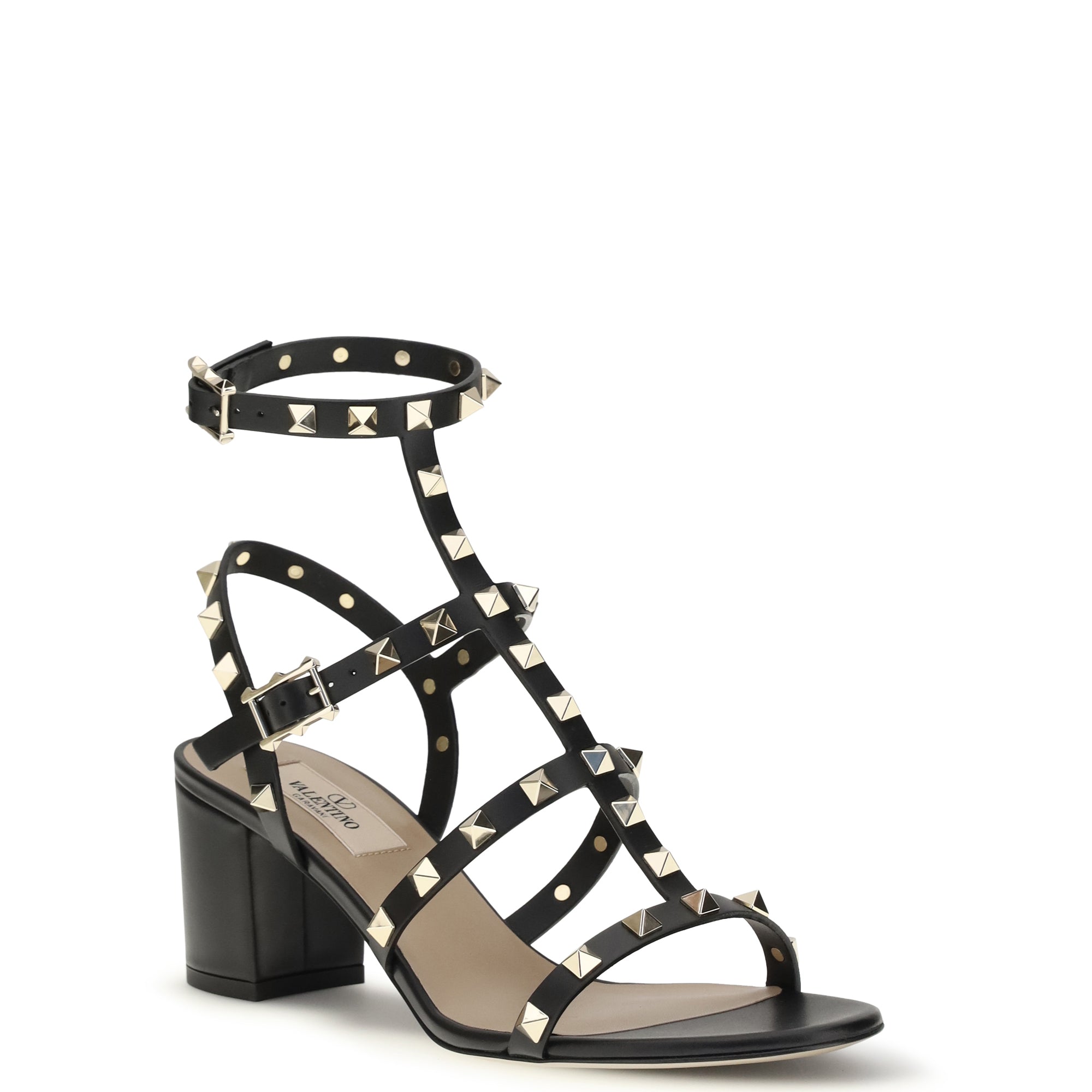Leather Rockstud Sandals