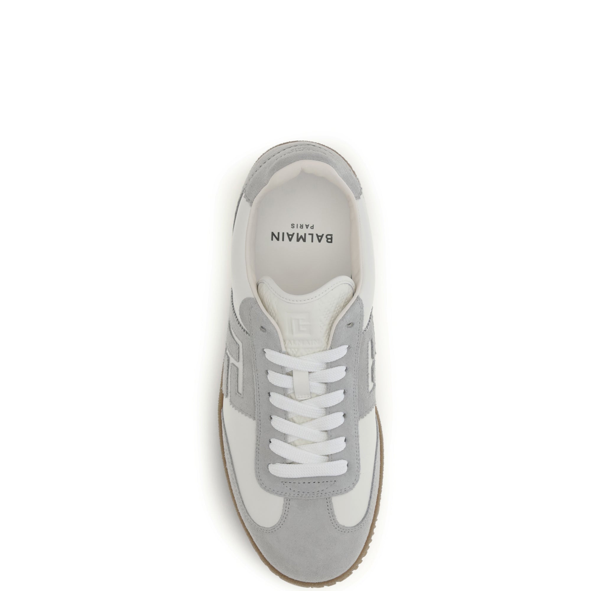 Swan Sneakers in suede and smooth leather