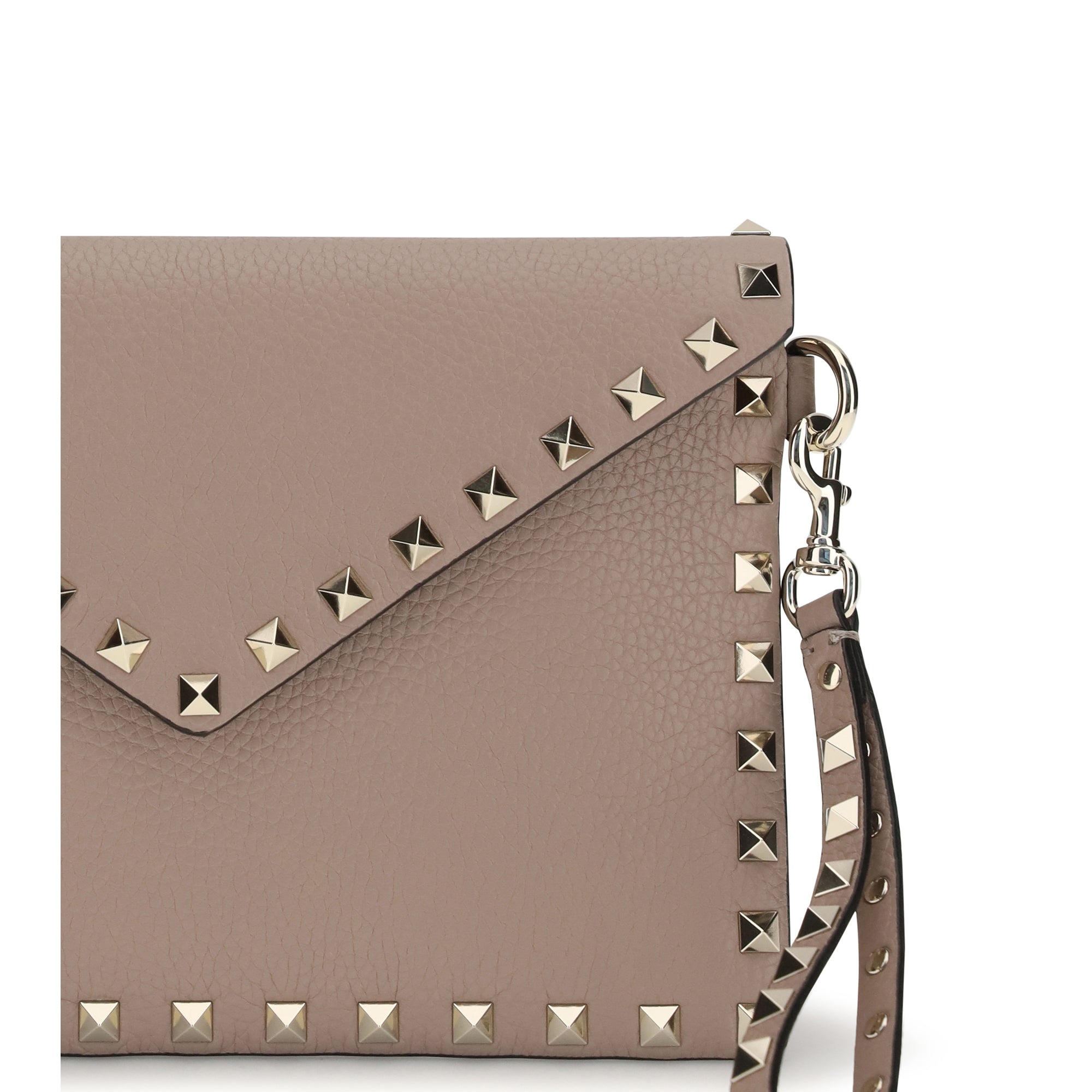 Rockstud Pouch in leather