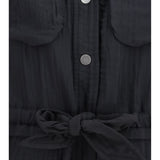 Short cotton blend Jumpsuit