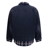 Patched Shirt Jacket