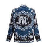 Regular-fit printed silk twill Shirt