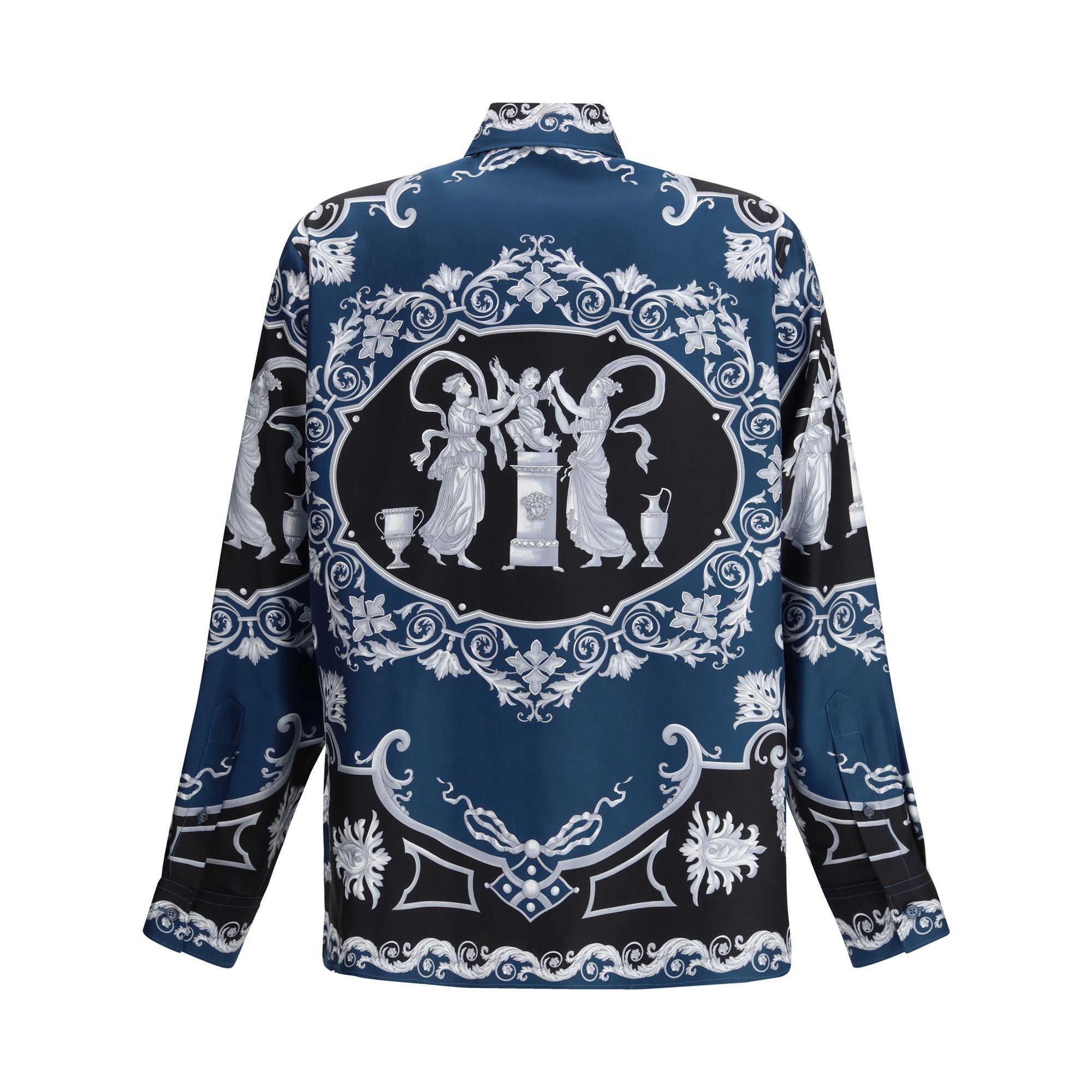 Regular-fit printed silk twill Shirt