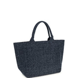 Medium denim Tote Bag with bear