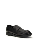 Loafers with visible topstitching