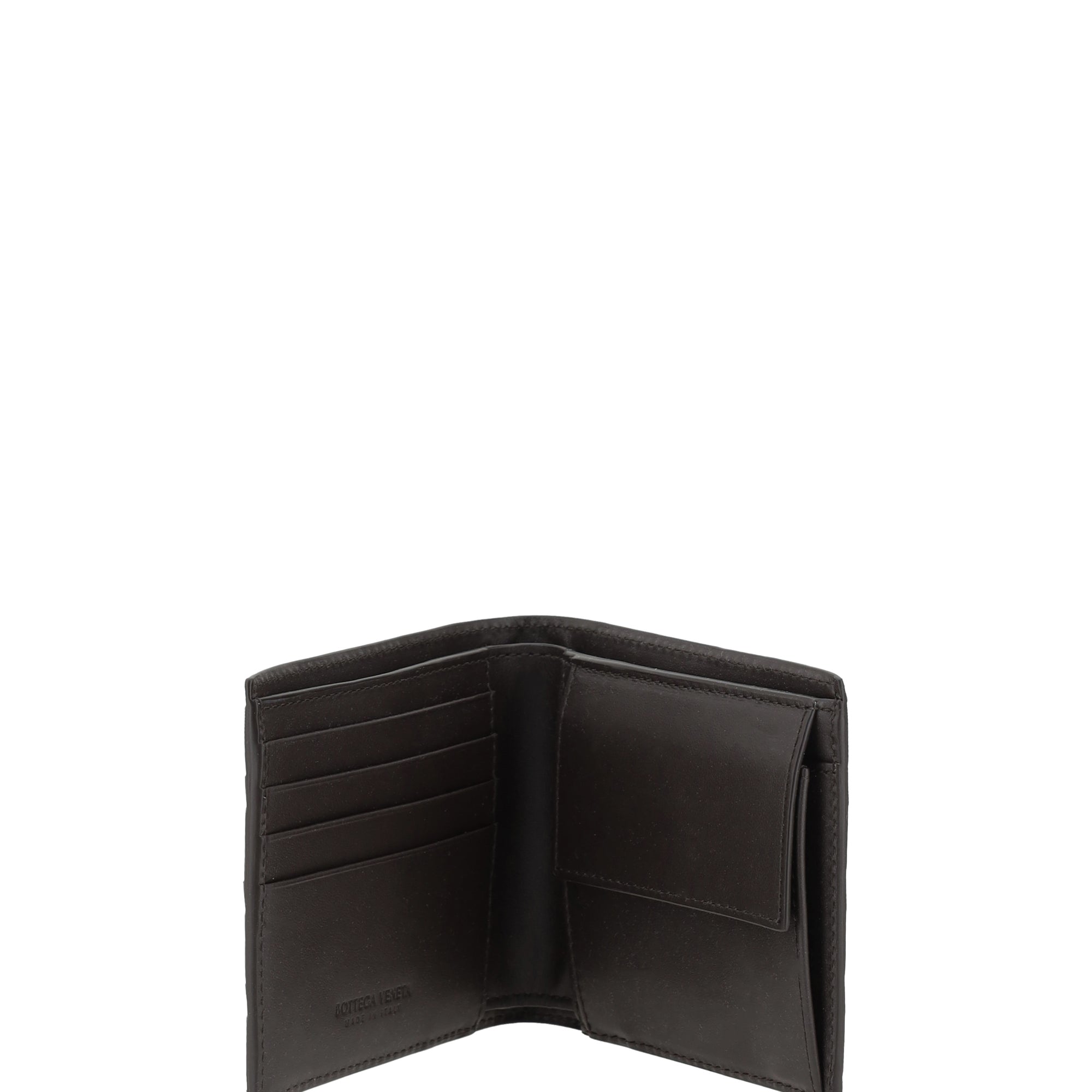 Bifold leather Intrecciato Wallet
