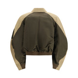 Cotton and nylon Bomber Jacke
