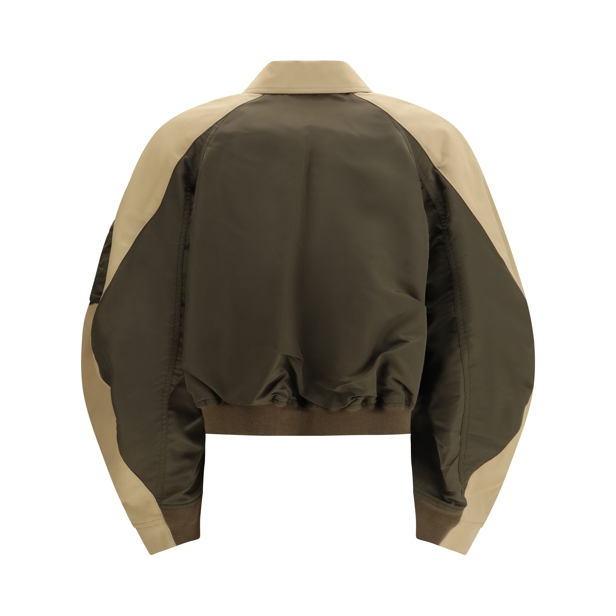 Cotton and nylon Bomber Jacke