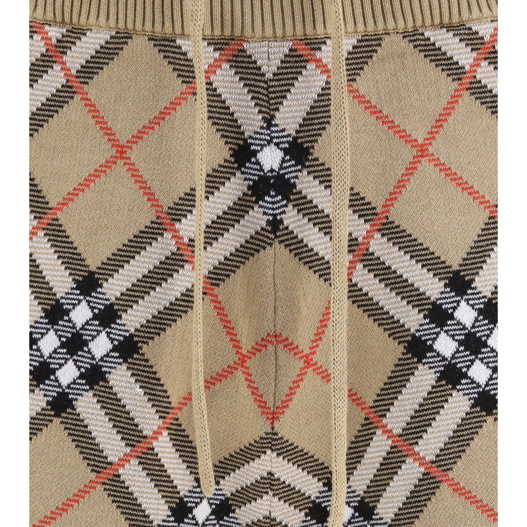 Check cotton blend Shorts