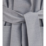 Belted double wool Coat