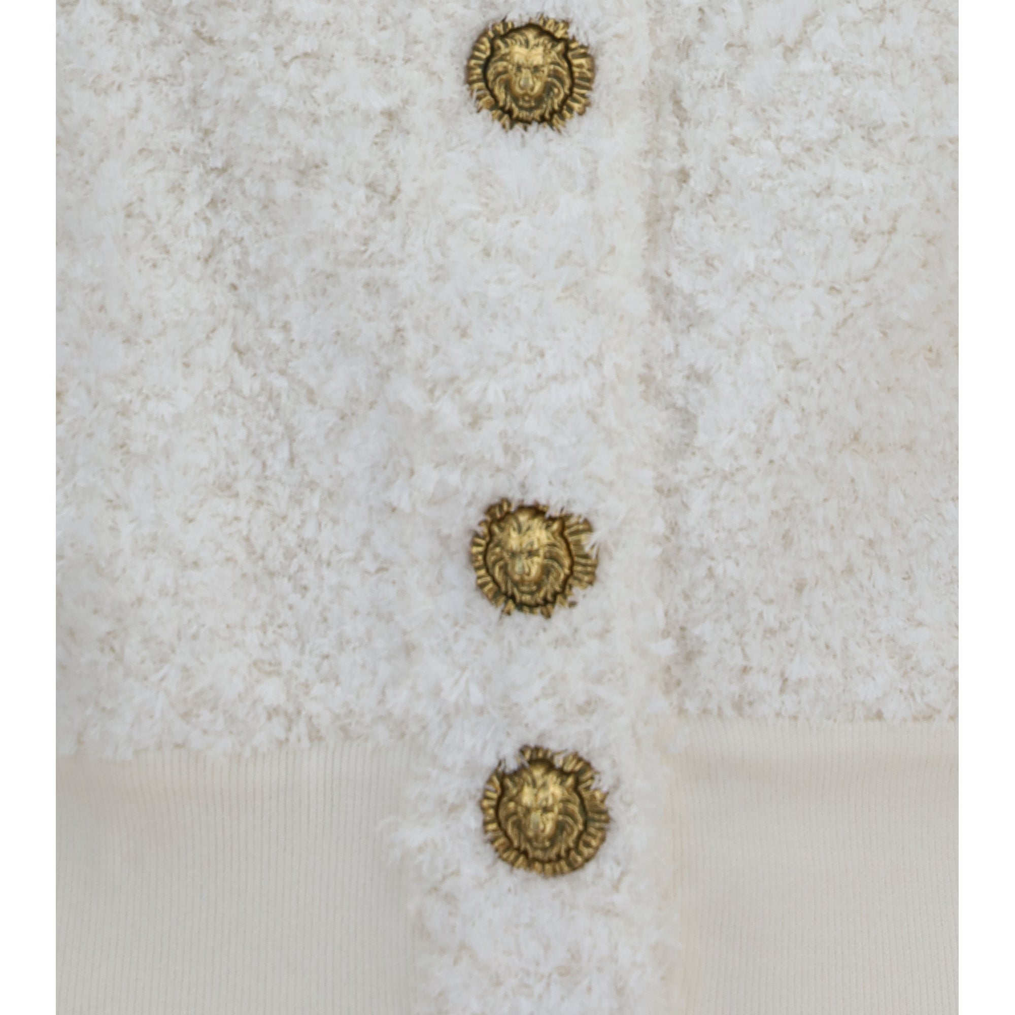 Tweed bomber Jacket with lion-head buttons