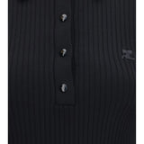 Ribbed knit Polo Shirt