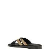 Drift leather and Check Sandals