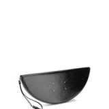 Halfmoon leather Clutch Bag