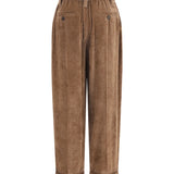 Elasticated viscose and cashmere Pants