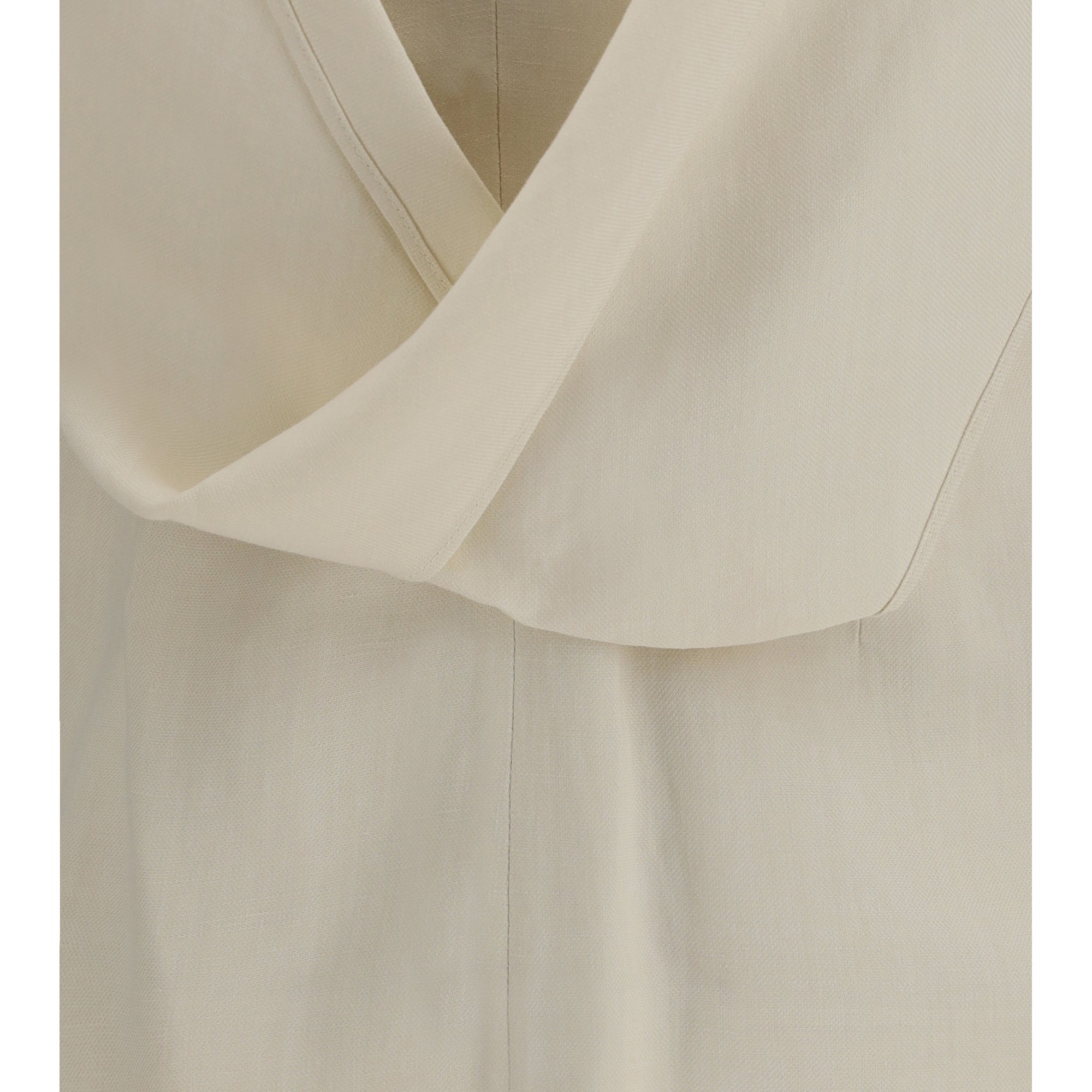 Viscose and linen twill Top