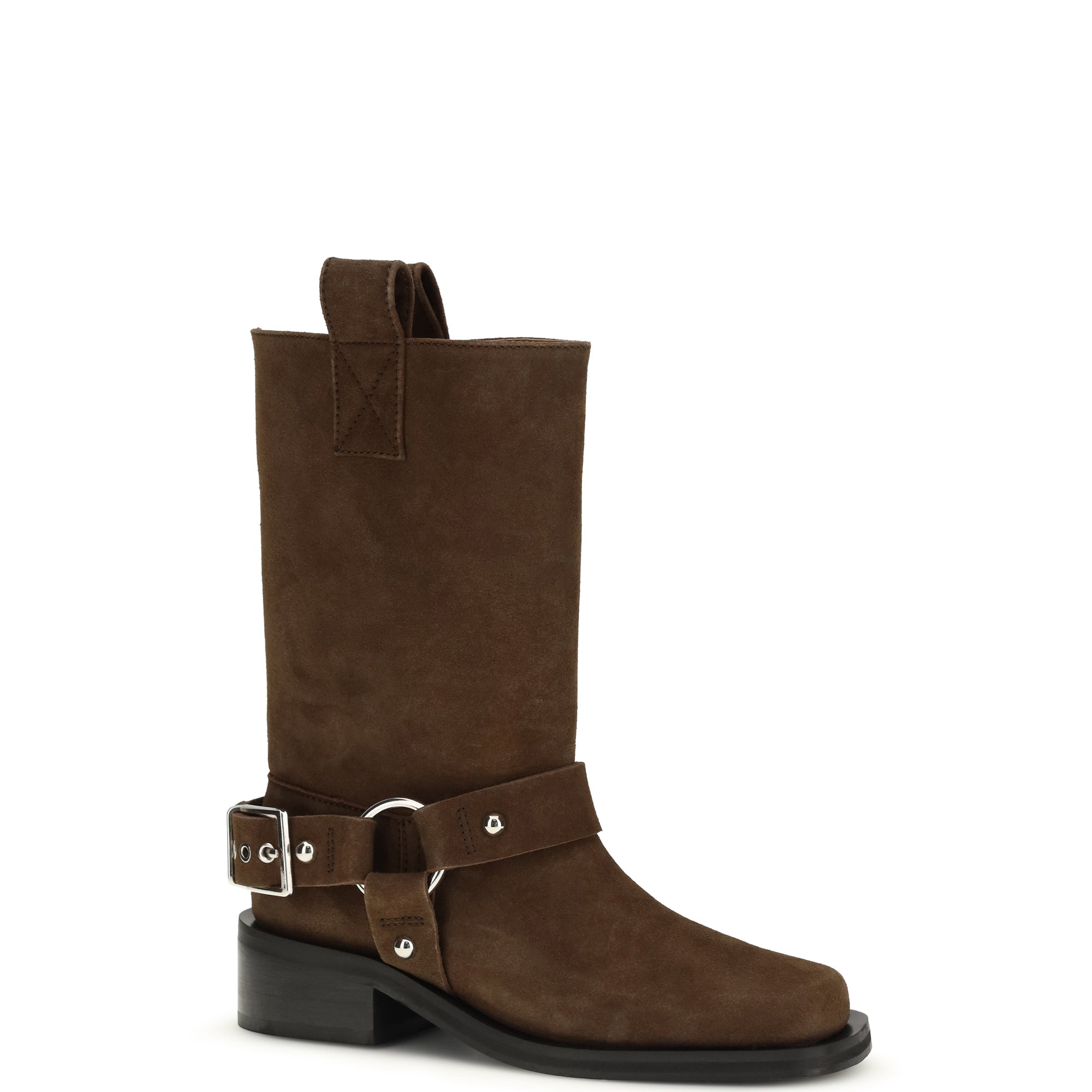 Suede biker Boots