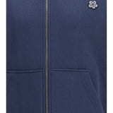 Boke Flower embroidered zip Hoodie