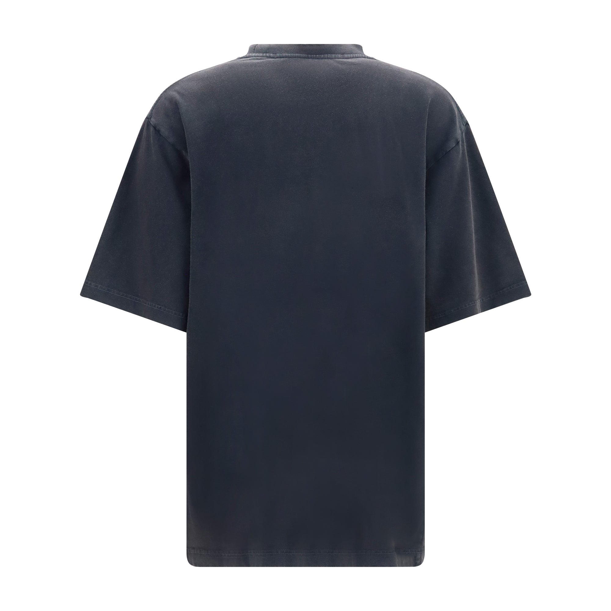 Short-sleeve T-shirt with central logo print