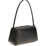 Le Bouledogue Shoulder Bag in aged leather