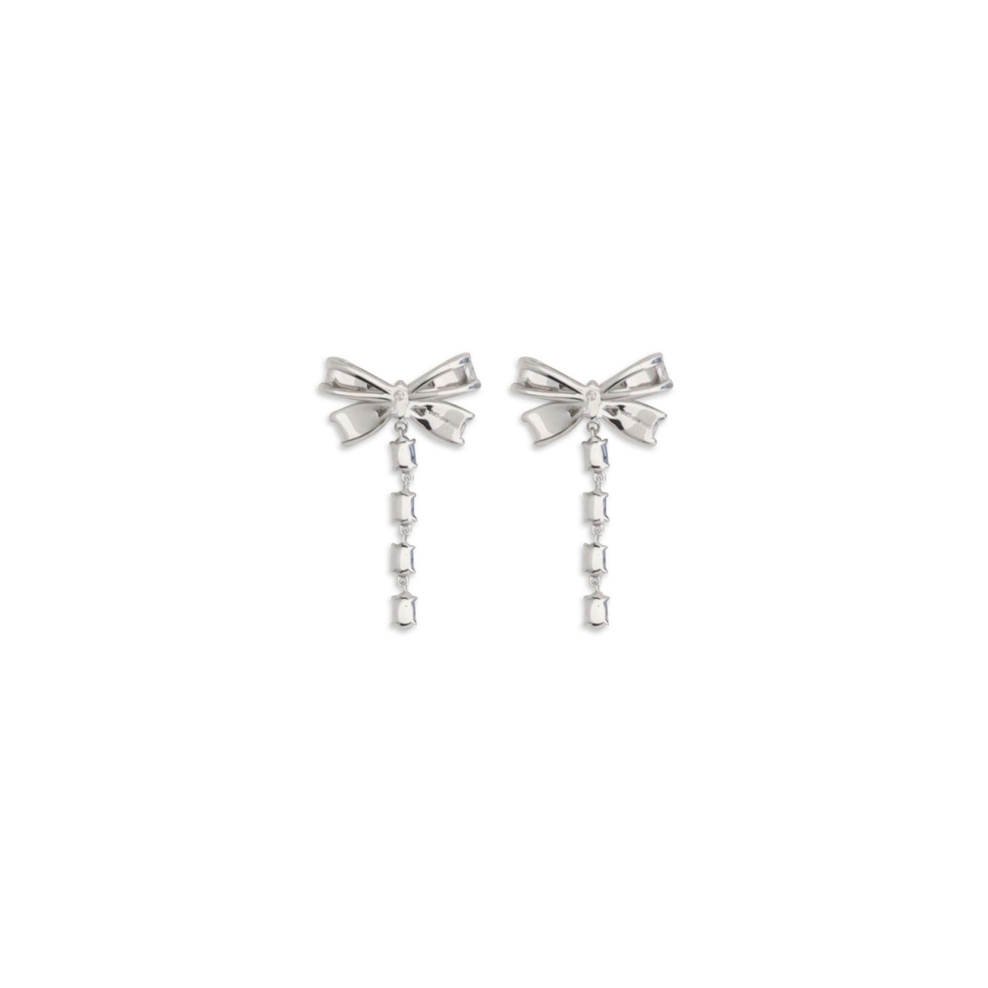 Crystal bow drop Earrings