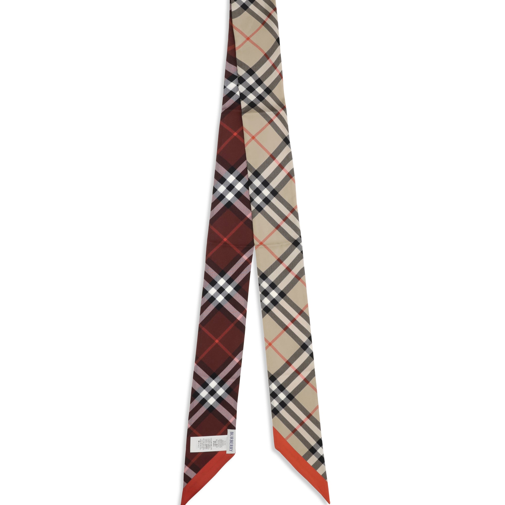 Check silk Scarf