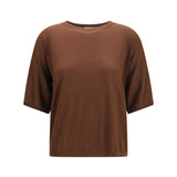 Short-sleeve cashmere and silk Sweater
