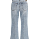 Cotton flared-hem Jeans