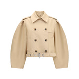 Double-breasted belted Jacket