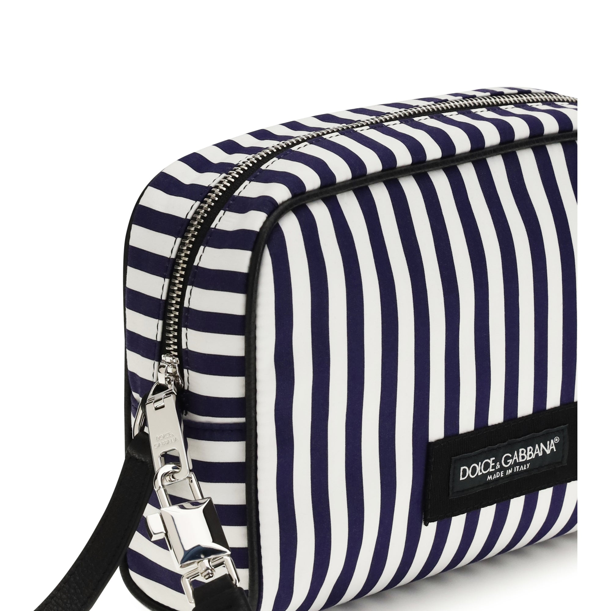 Striped poplin Handbag