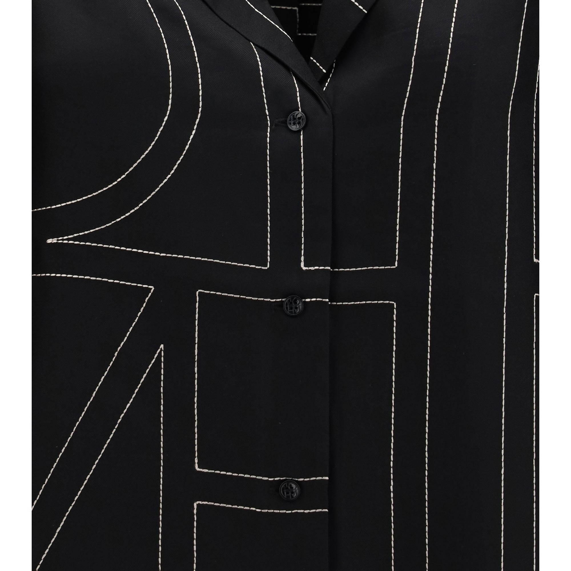 Silk Shirt with all-over monogram