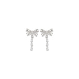 Crystal bow drop Earrings