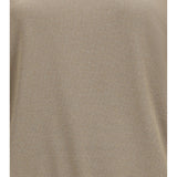 Short-sleeve cashmere and silk Sweater