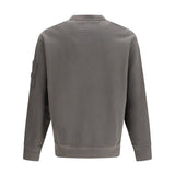 Diagonal Raised Fleece Crewneck Lens Sweatshirt