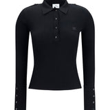 Ribbed knit Polo Shirt