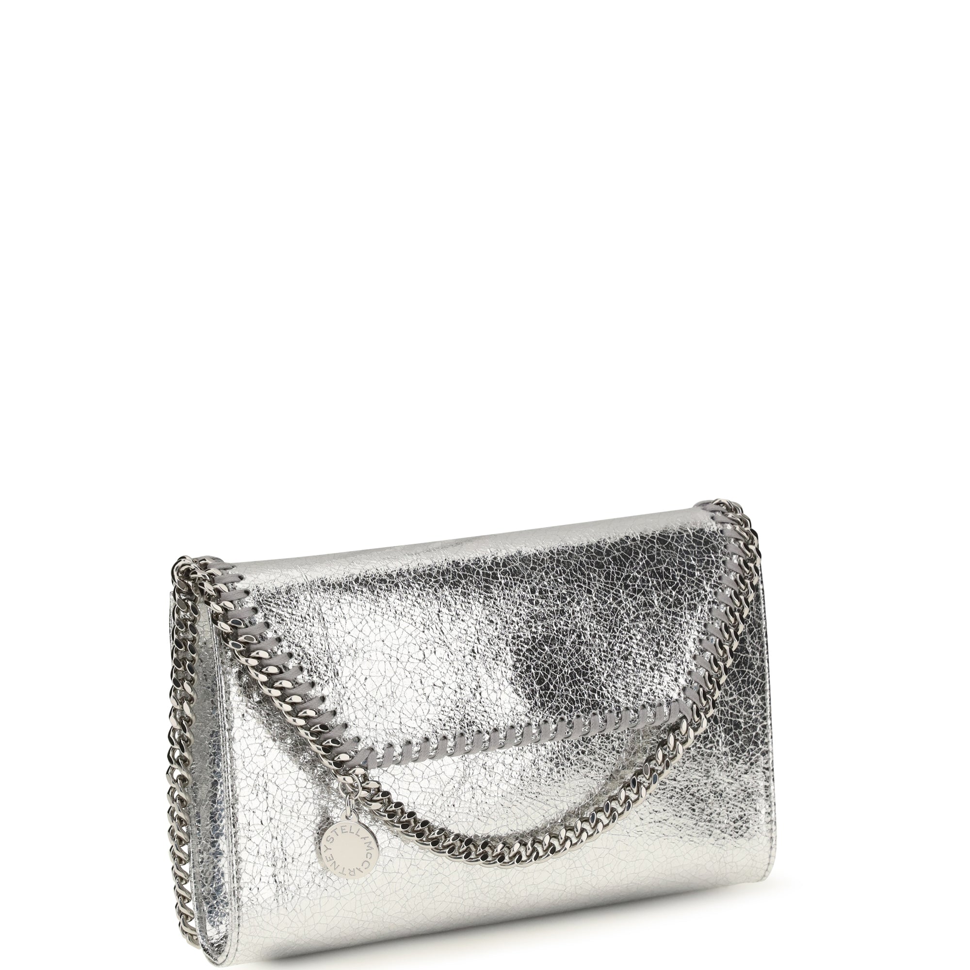 Falabella metallic fabric Shoulder Bag