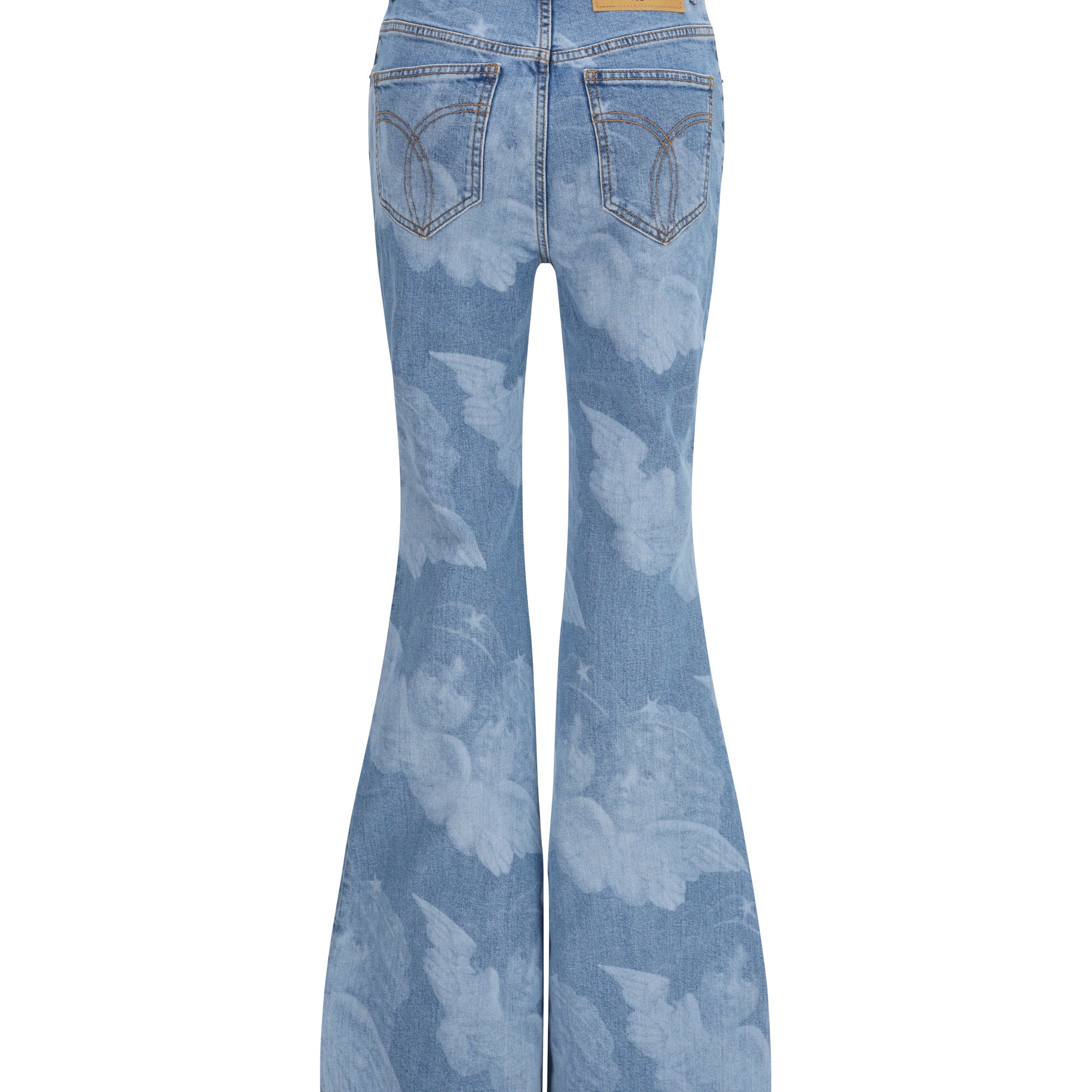 Flare skinny Angel-print Jeans