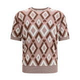 Short-sleeve crewneck Sweater