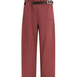 Buckle-belt Track Pants