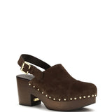 Jeannette wedge Clogs in glossy calfskin