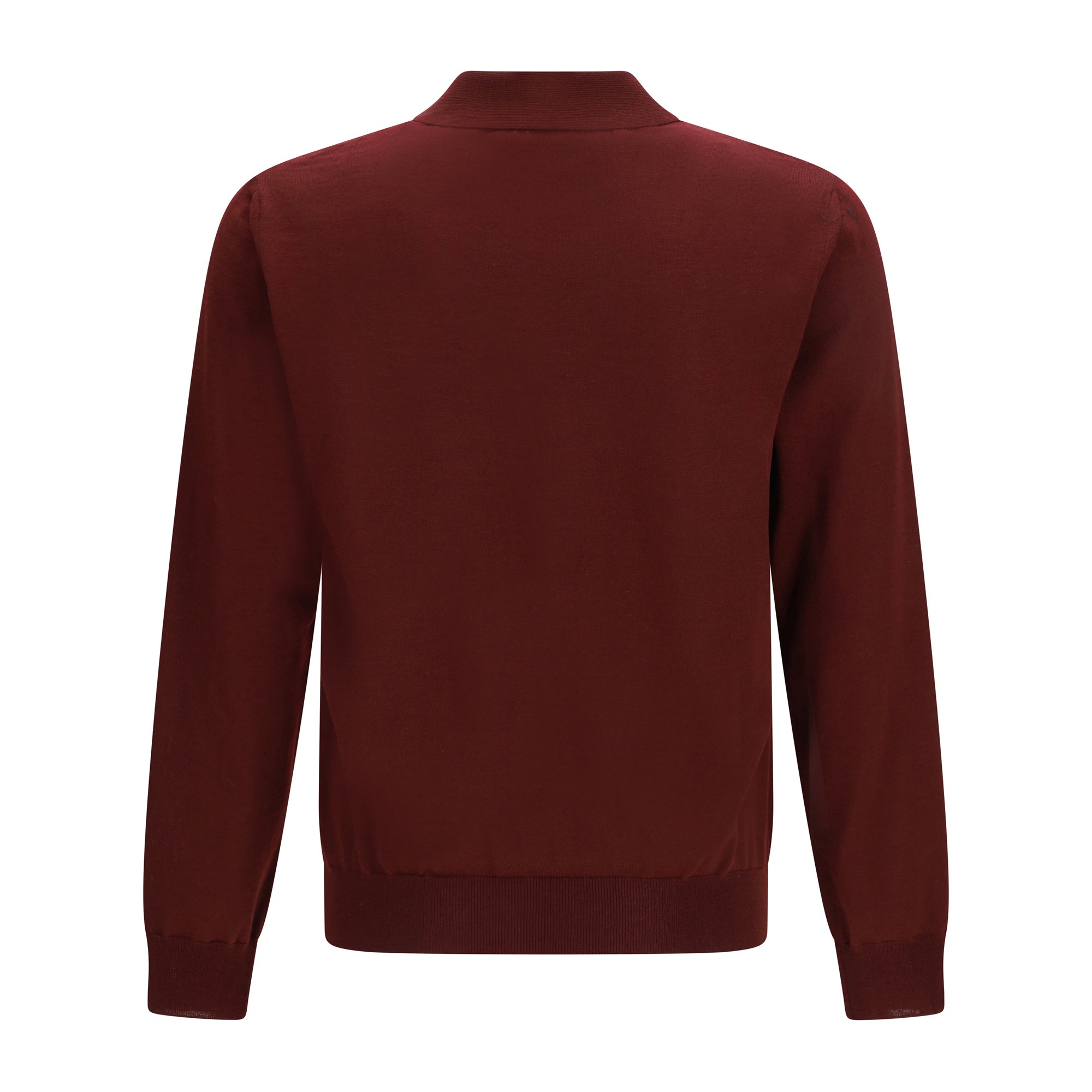 Wool Polo with VLogo embroidery