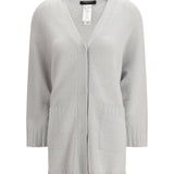 Cardigan in fine knit with a V-neckline