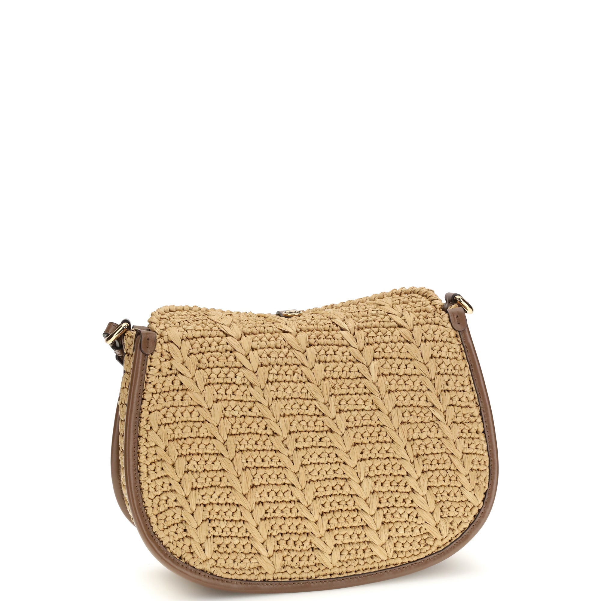Raffia crochet Pony Shoulder Bag