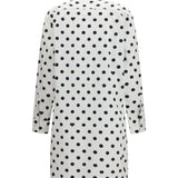 Polka-dot midi shirt Dress