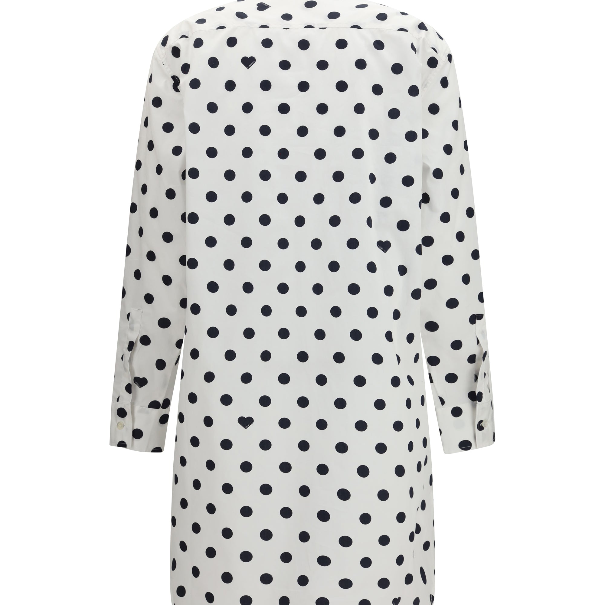 Polka-dot midi shirt Dress